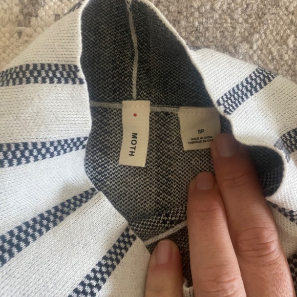 Moth by Anthropologie stripe mock neck tank - Picture 5 of 5